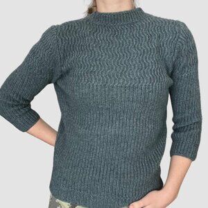 Billy Reid Sweater, Small, Blue Lake